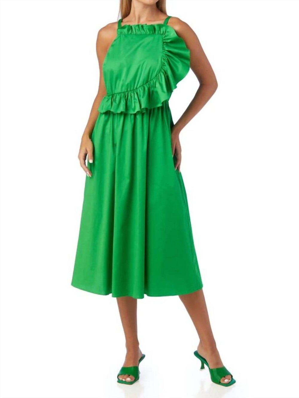 CROSBY by Mollie Burch Genevieve Dress In Fern Green